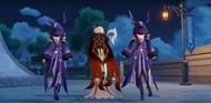 .La Signora with the Fatui mages after stealing the Gnosis from Venti